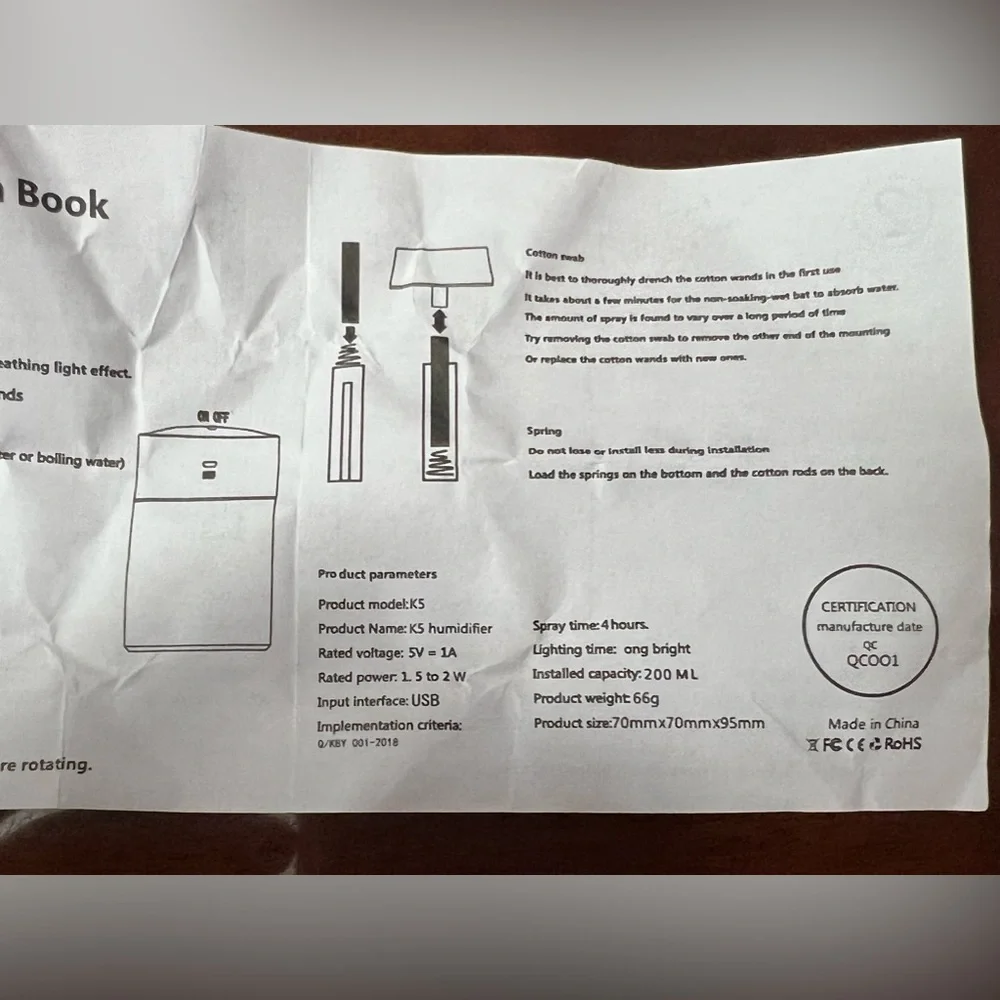 New Portable Mini Humidifier - Picture 4 of 11